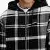 Куртка в клетку с капюшоном