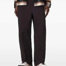 Брюки с поясными шлевками и пуговицей Брюки с поясными шлевками и пуговицей