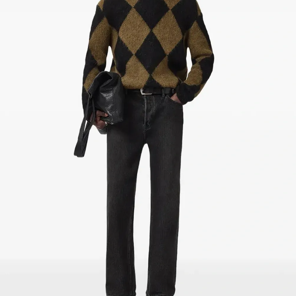 Джемпер с ромбовидным узором