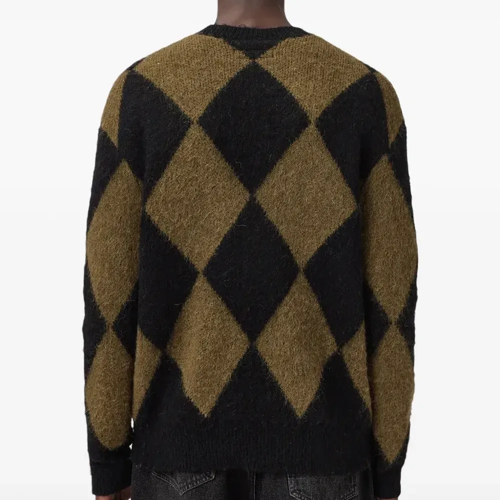 Джемпер с ромбовидным узором