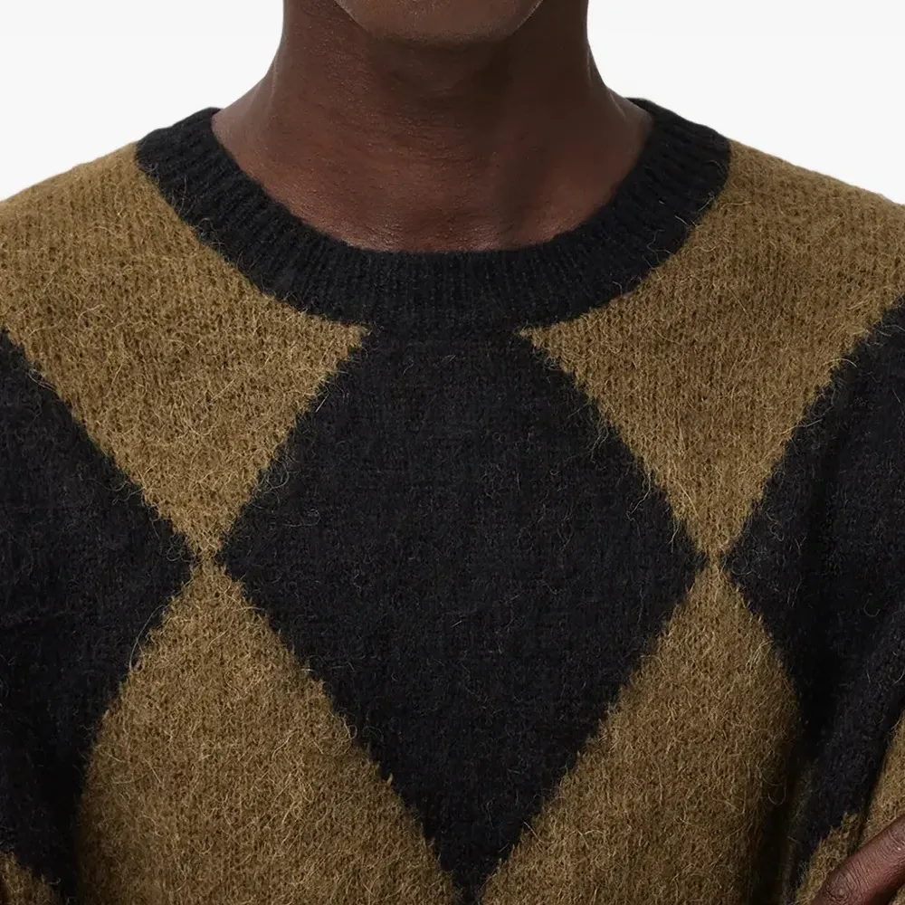 Джемпер с ромбовидным узором