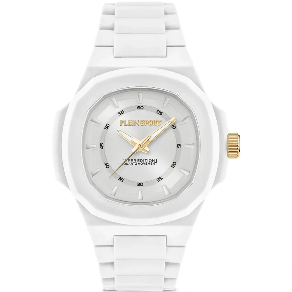 Часы с серебристым циферблатом