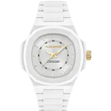 Часы с серебристым циферблатом