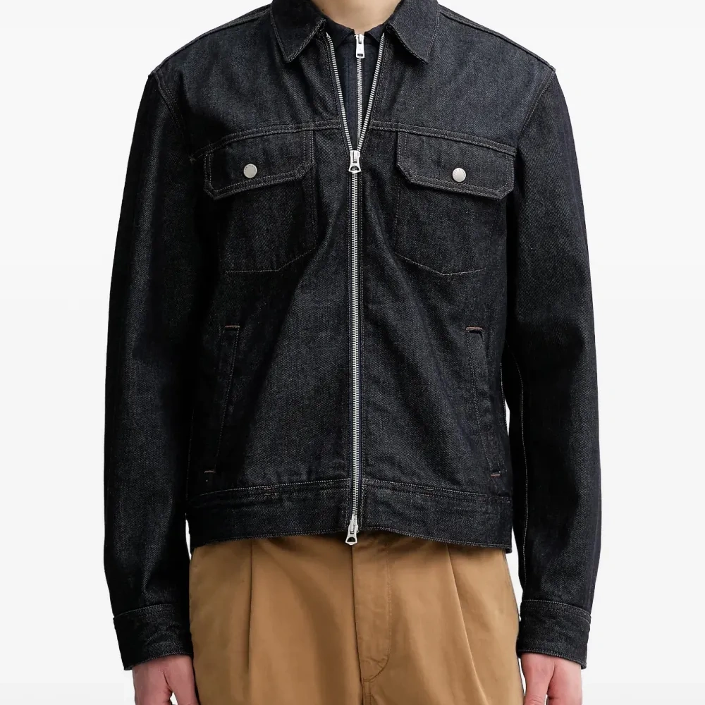 Джинсовая куртка Beau на молнии с нагрудным карманом