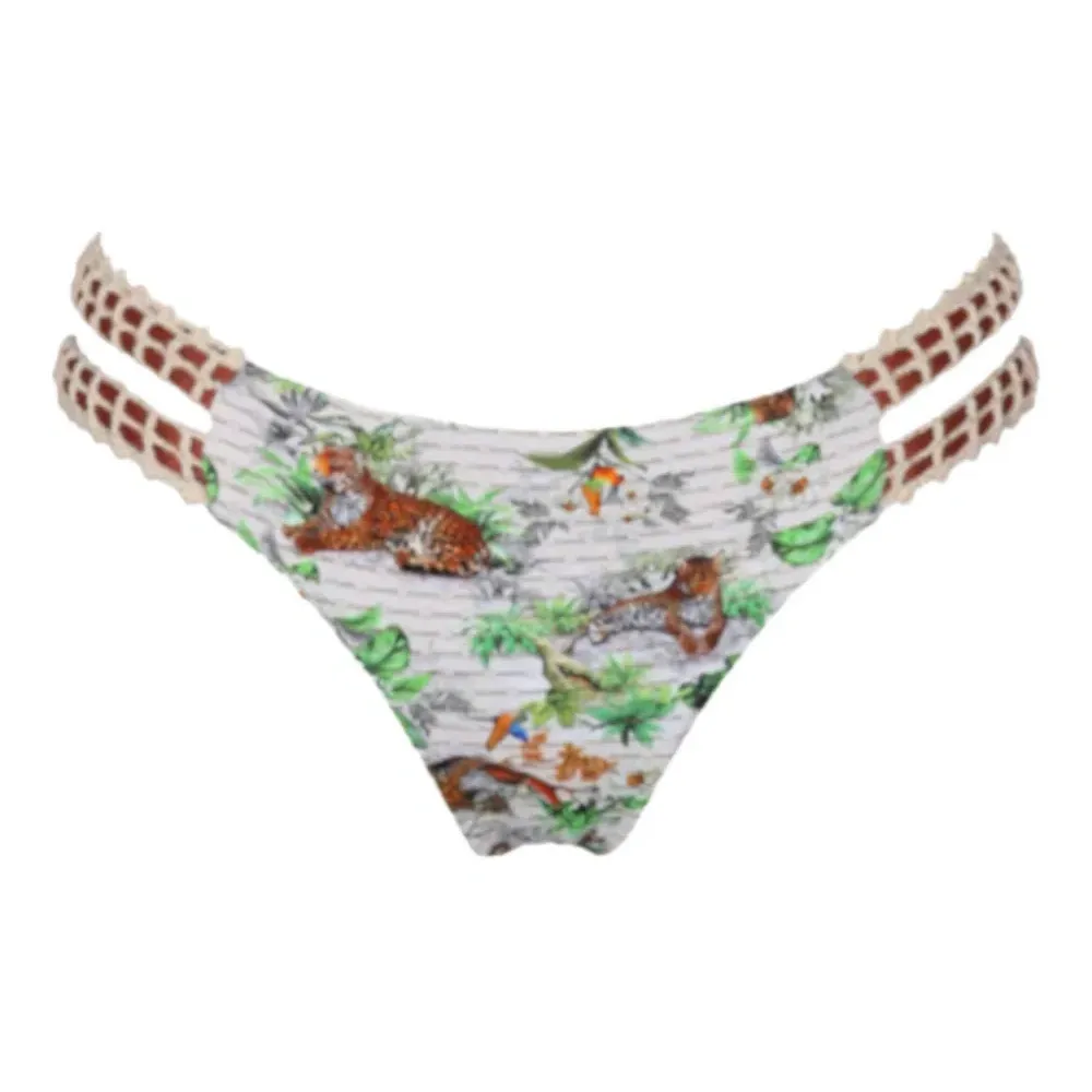 Плавки бикини с крючковым декором в стиле кучхи