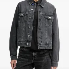 Джинсовая куртка на пуговицах
