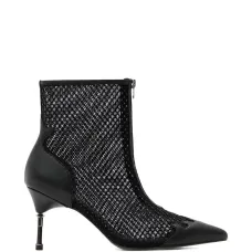 Сетчатые ботильоны на высоком каблуке Natasha Сетчатые ботильоны на высоком каблуке Natasha