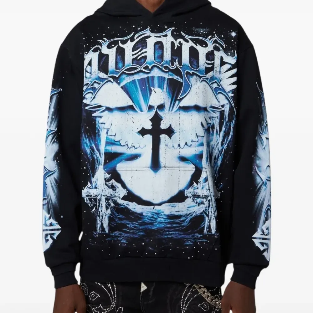 Худи с графическим принтом Heavens Vault