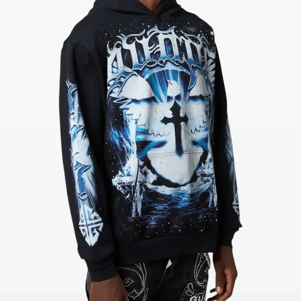 Худи с графическим принтом Heavens Vault