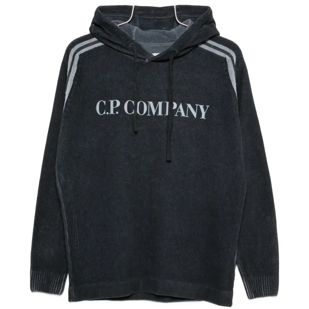 Худи с полосками и логотипом