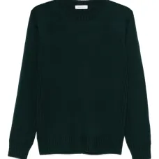 Вязаный свитер с круглым вырезом