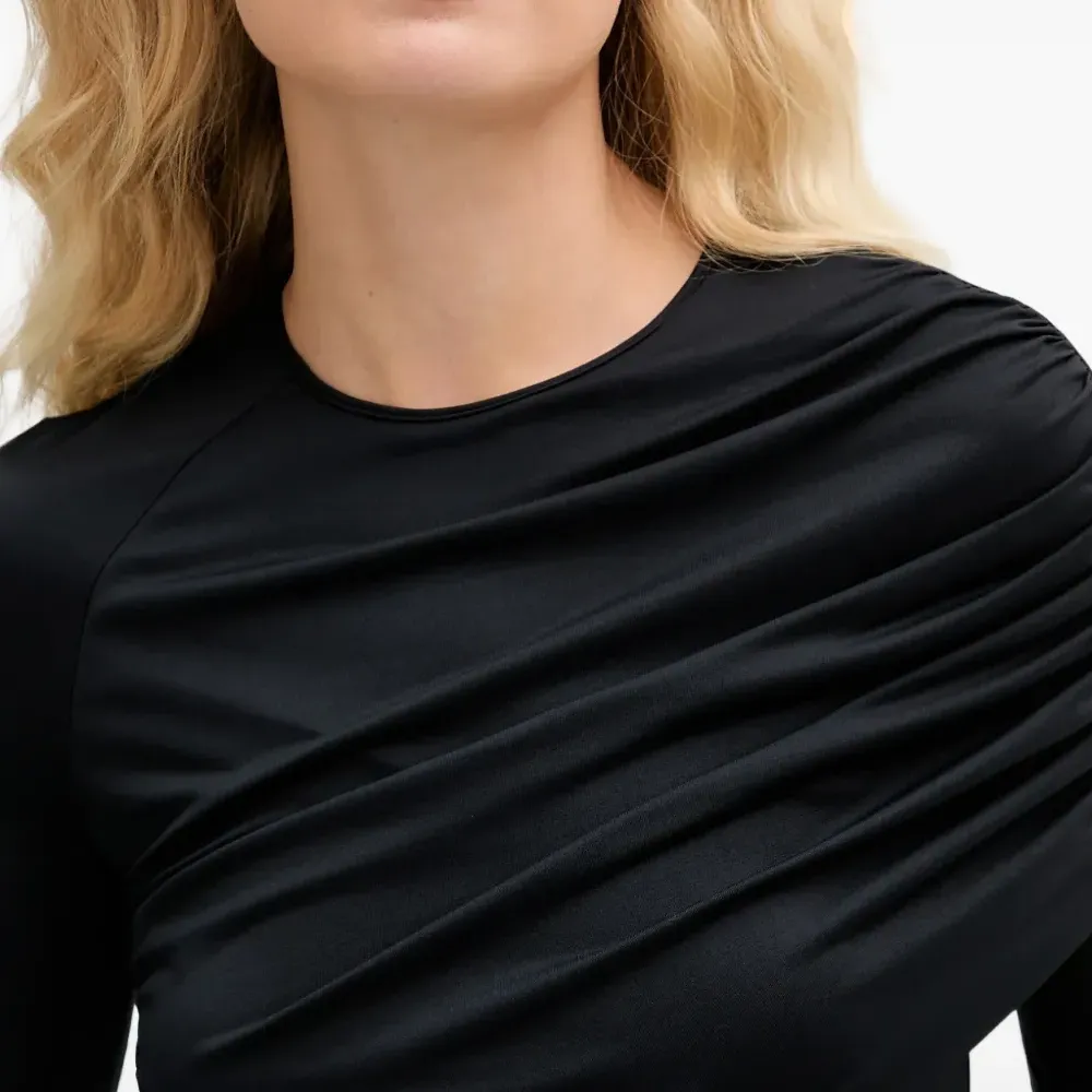 Драпированная футболка с длинными рукавами Mavis