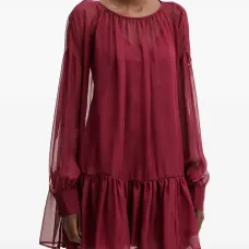 Мини-платье Ivette из шифона с оборками Мини-платье Ivette из шифона с оборками