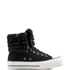 Кеды Chuck Taylor All Star Fold-Over Lift Platform XHi с искусственным мехом