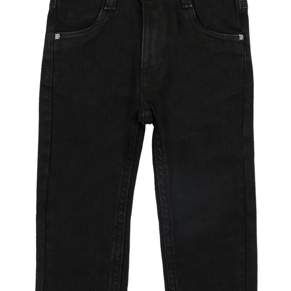 Джинсы с буквенным принтом