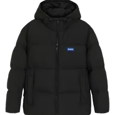 Стёганая куртка с нашивкой-логотипом