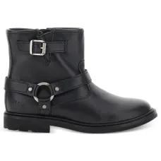 Сапоги с боковой молнией и ремешком-харнесс Сапоги с боковой молнией и ремешком-харнесс