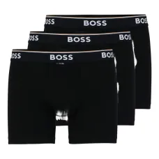 Трусы-боксеры с логотипом на поясе (набор из трех)