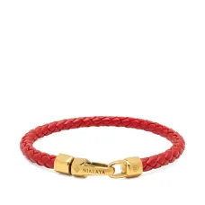 Плетёный кожаный браслет Плетёный кожаный браслет