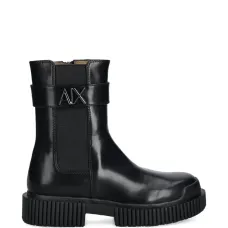 Ботинки с логотипной табличкой