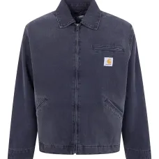 Джинсовая куртка с эффектом потертостей