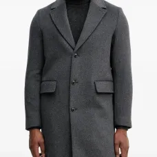 Однобортное пальто