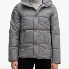 Стёганая куртка с капюшоном