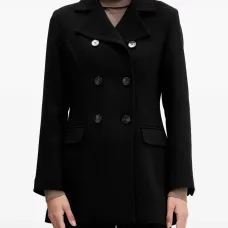 Двубортное пальто