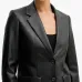 Блейзер из искусственной кожи