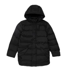 Стёганое пальто с капюшоном