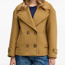 Жакет на пуговицах с V-образным вырезом