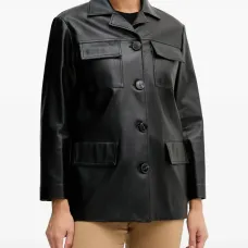 Куртка-рубашка на пуговицах с карманами