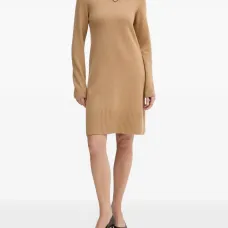 Платье миди с воротником-воронкой Платье миди с воротником-воронкой