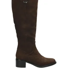 Ботинки на блочном каблуке с молнией