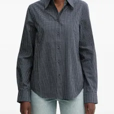 Клетчатая рубашка на пуговицах