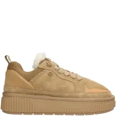 Пушистые кроссовки на платформе