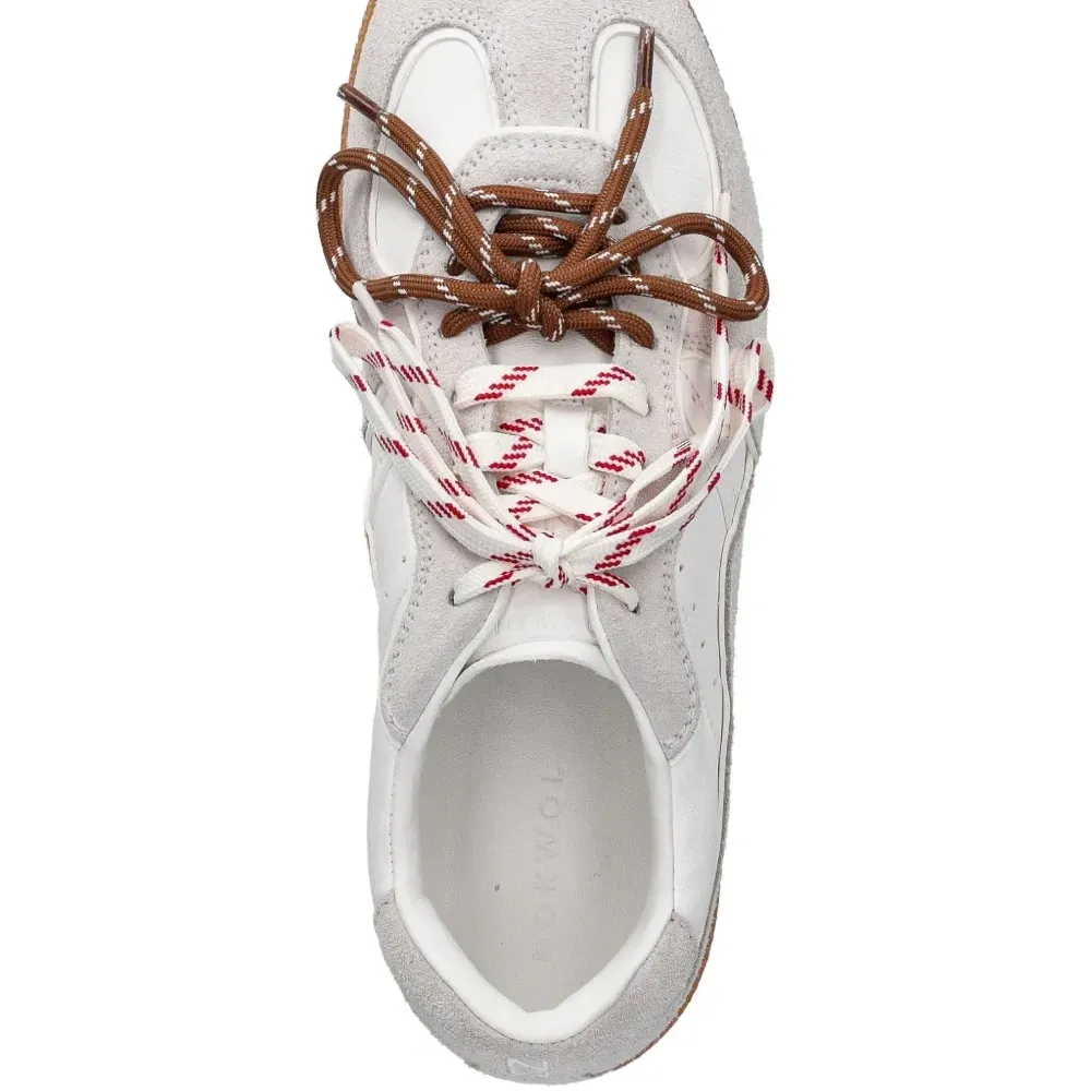 Кроссовки August двухцветные на шнуровке