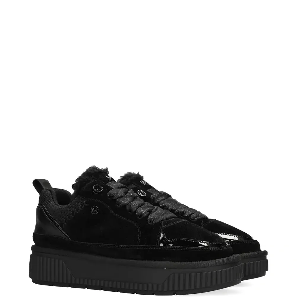 Кроссовки на платформе из искусственного меха Кроссовки на платформе из искусственного меха