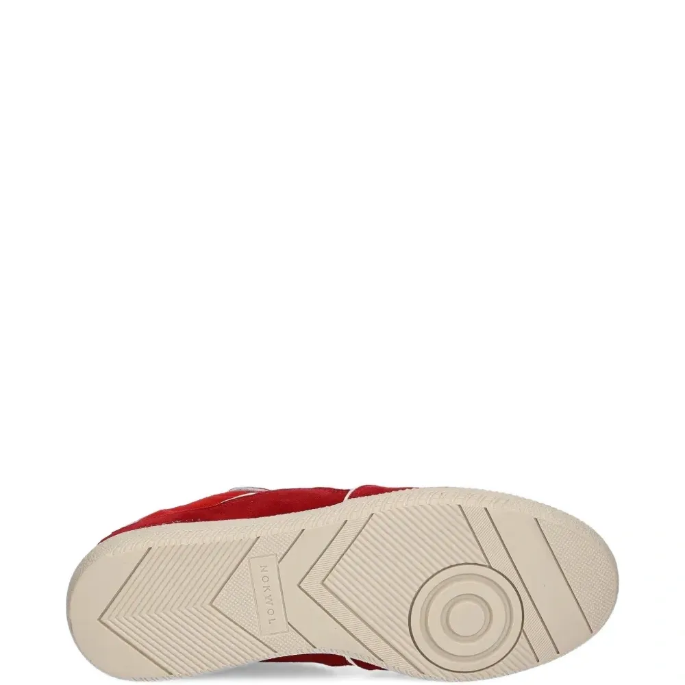 Кроссовки August из замши с вставками