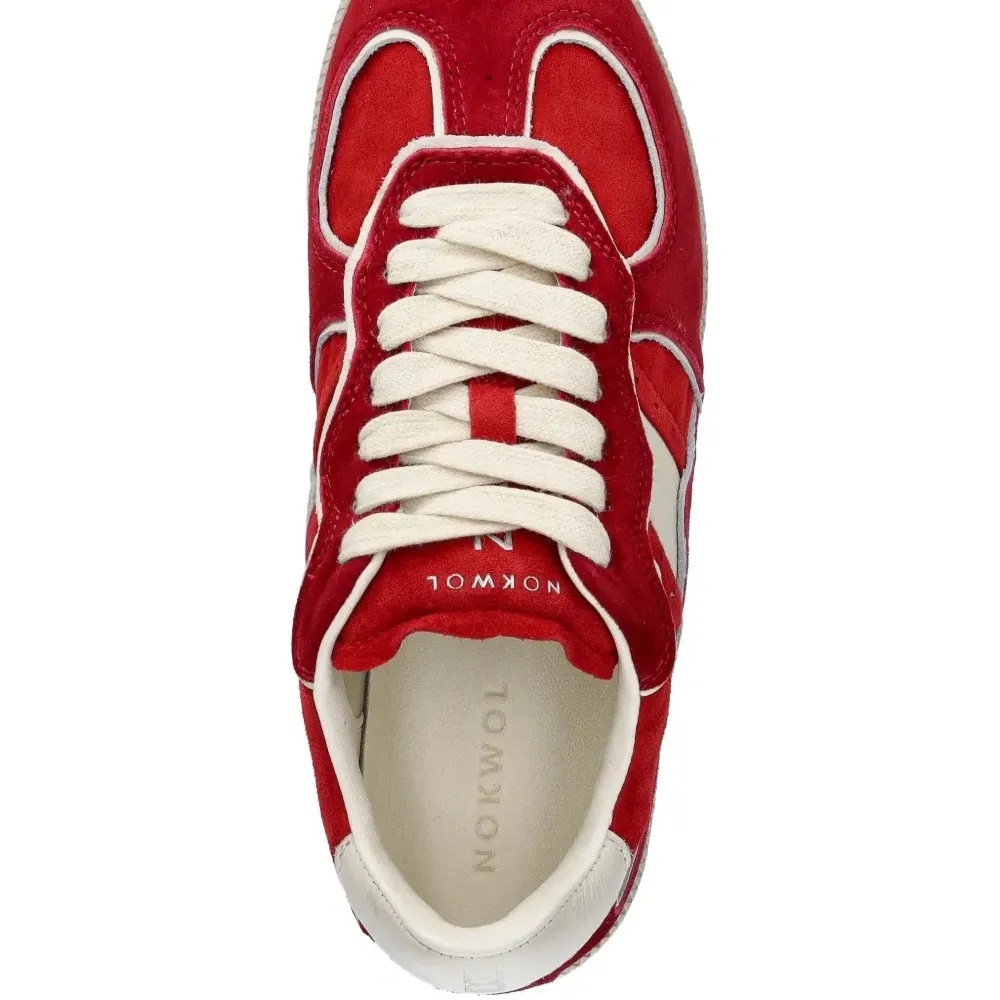 Кроссовки August из замши с вставками