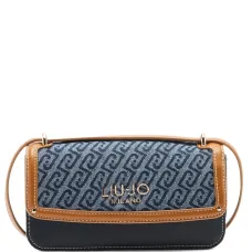 Малая кросс-боди сумка с клапаном и жаккардовым узором