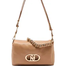 Сумка через плечо LaPuffy среднего размера с плетёной цепочкой и логотипом Сумка через плечо LaPuffy среднего размера с плетёной цепочкой и логотипом