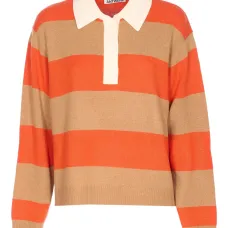 Поло в полоску на пуговицах