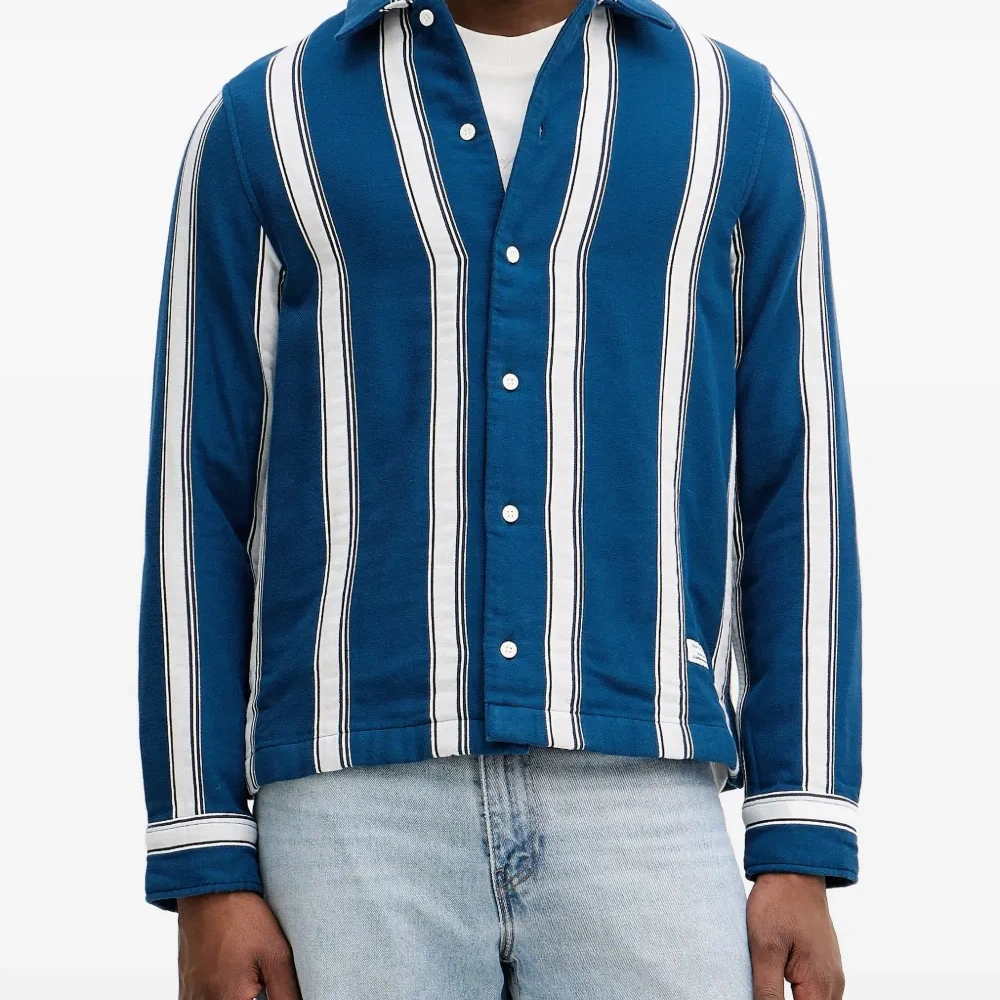 Полосатая рубашка на пуговицах