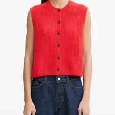 Трикотажный жилет на пуговицах Трикотажный жилет на пуговицах