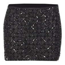 Мини-юбка с вышивкой