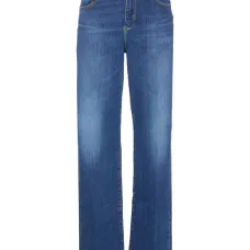 Джинсы с эффектом потертостей