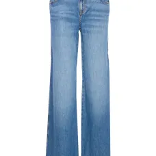 Джинсы с эффектом потертостей