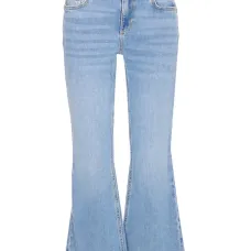 Буткат-джинсы с нашивкой-логотипом