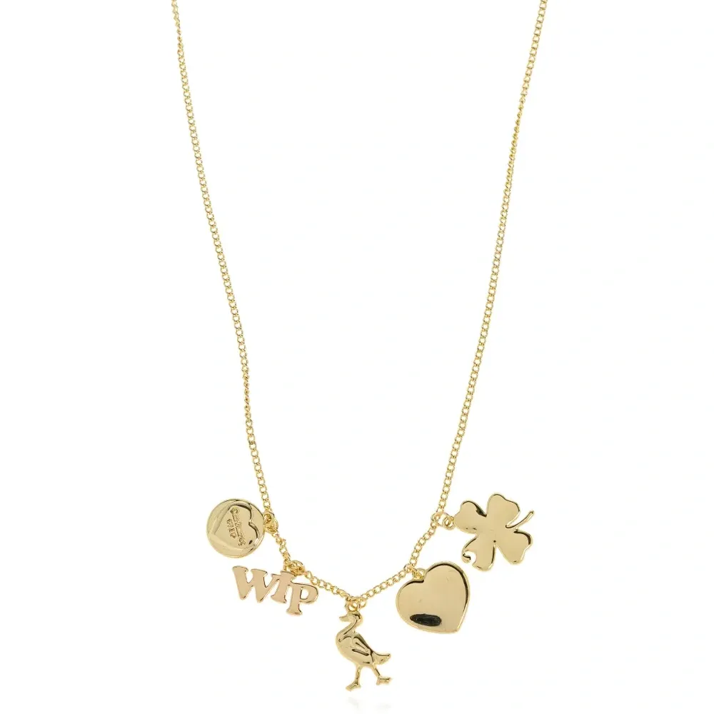 Колье с подвеской в виде клевера